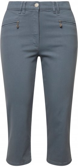 Ulla Popken Cropped Stretch Fit Mony Pants Light Sapphire - Jeansy & Spodnie w Dużych Rozmiarach – Plus Size - 