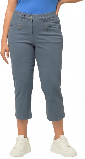 Ulla Popken Cropped Stretch Fit Mony Pants Light Sapphire - Jeansy & Spodnie w Dużych Rozmiarach – Plus Size - 