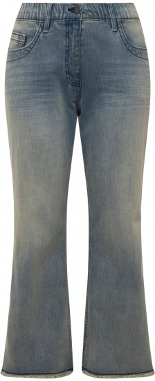 Ulla Popken Fringed Leg Mandy Jeans Blue - Jeansy & Spodnie w Dużych Rozmiarach – Plus Size - 