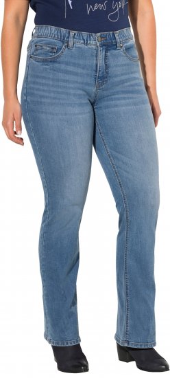 Ulla Popken Bootcut Marie Jeans Light Blue Denim - Jeansy & Spodnie w Dużych Rozmiarach – Plus Size - 