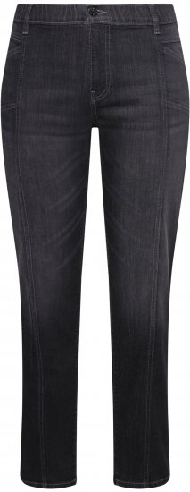 Ulla Popken Decorative Seam Boyfriend Jeans Dark Teal - Jeansy & Spodnie w Dużych Rozmiarach – Plus Size - 