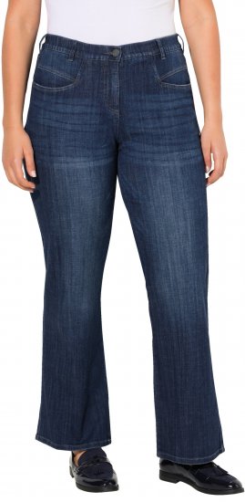 Ulla Popken Bootcut Stretch Fit Jeans Blue - Jeansy & Spodnie w Dużych Rozmiarach – Plus Size - 