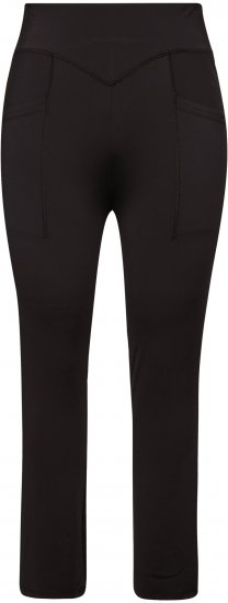 Ulla Popken Straight Leg Quick Drying Leggings Black - Jeansy & Spodnie w Dużych Rozmiarach – Plus Size - 