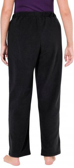 Ulla Popken Fleece Loungewear Pants Black - Jeansy & Spodnie w Dużych Rozmiarach – Plus Size - 
