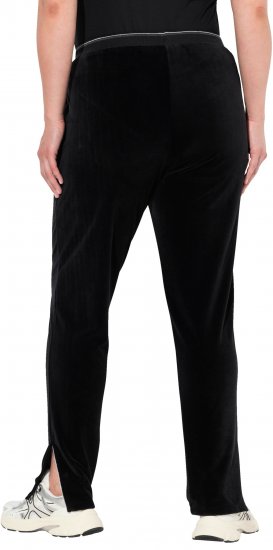 Ulla Popken Velvet Leggings Black - Jeansy & Spodnie w Dużych Rozmiarach – Plus Size - 