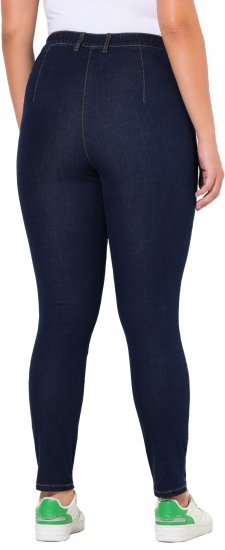Ulla Popken High Waisted Stretch Fit Jeans Denim Blue - Jeansy & Spodnie w Dużych Rozmiarach – Plus Size - 