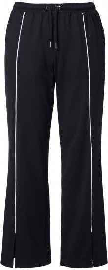 Ulla Popken Tracksuit Pants Black - Jeansy & Spodnie w Dużych Rozmiarach – Plus Size - 