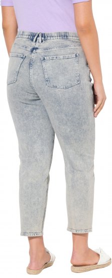 Ulla Popken Tapered Leg Mom Jeans Blue Denim - Jeansy & Spodnie w Dużych Rozmiarach – Plus Size - 