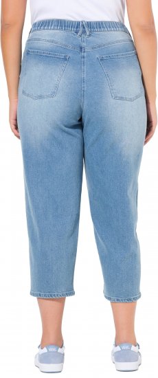 Ulla Popken Tapered Leg Mom Jeans Blue - Jeansy & Spodnie w Dużych Rozmiarach – Plus Size - 
