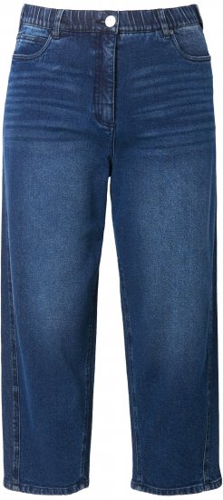Ulla Popken Tapered Leg Mom Jeans Denim Blue - Jeansy & Spodnie w Dużych Rozmiarach – Plus Size - 