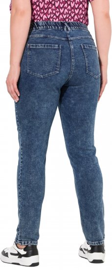 Ulla Popken Jersey Slim Leg Jeans Denim Blue - Jeansy & Spodnie w Dużych Rozmiarach – Plus Size - 