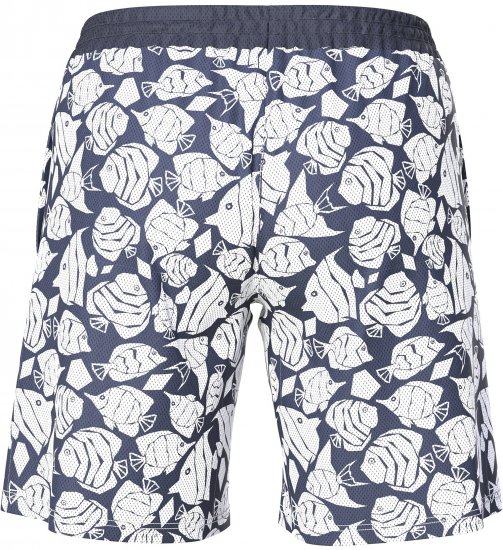 Ulla Popken Angelfish Mesh Shorts Blue - Jeansy & Spodnie w Dużych Rozmiarach – Plus Size - 