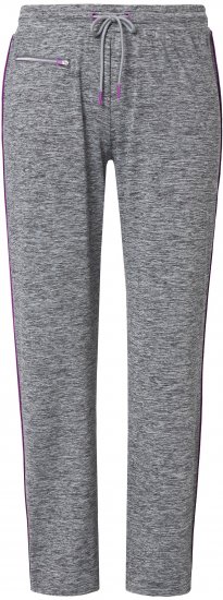 Ulla Popken Quick Drying Jogging Pants Grey - Jeansy & Spodnie w Dużych Rozmiarach – Plus Size - 
