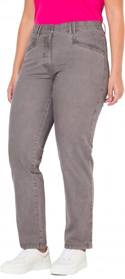 Ulla Popken Tapered Leg Mony Pants Black - Jeansy & Spodnie w Dużych Rozmiarach – Plus Size - 