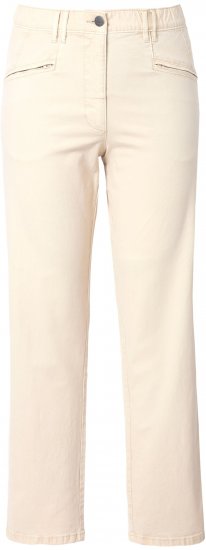 Ulla Popken Tapered Leg Mony Pants Dark Putty - Jeansy & Spodnie w Dużych Rozmiarach – Plus Size - 