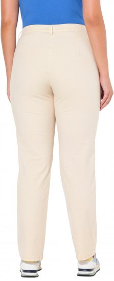 Ulla Popken Tapered Leg Mony Pants Dark Putty - Jeansy & Spodnie w Dużych Rozmiarach – Plus Size - 