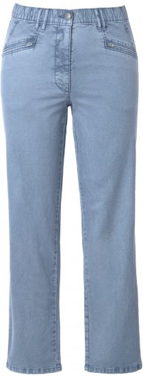 Ulla Popken Tapered Leg Mony Pants Atlantic Blue - Jeansy & Spodnie w Dużych Rozmiarach – Plus Size - 