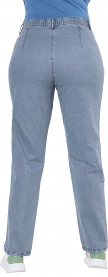 Ulla Popken Tapered Leg Mony Pants Atlantic Blue - Jeansy & Spodnie w Dużych Rozmiarach – Plus Size - 