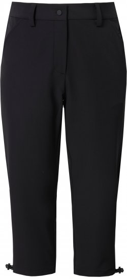 Ulla Popken Ultra Light Triple Function Cropped Softshell Pants Black - Jeansy & Spodnie w Dużych Rozmiarach – Plus Size - 