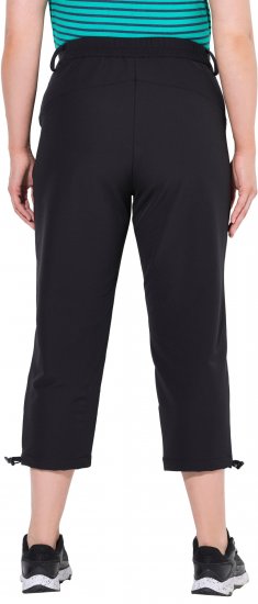 Ulla Popken Ultra Light Triple Function Cropped Softshell Pants Black - Jeansy & Spodnie w Dużych Rozmiarach – Plus Size - 