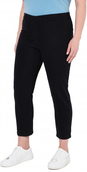 Ulla Popken Cropped Jeggings Black - Jeansy & Spodnie w Dużych Rozmiarach – Plus Size - 