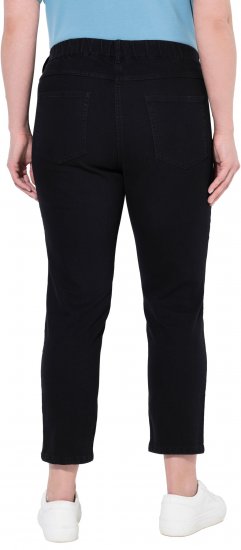 Ulla Popken Cropped Jeggings Black - Jeansy & Spodnie w Dużych Rozmiarach – Plus Size - 