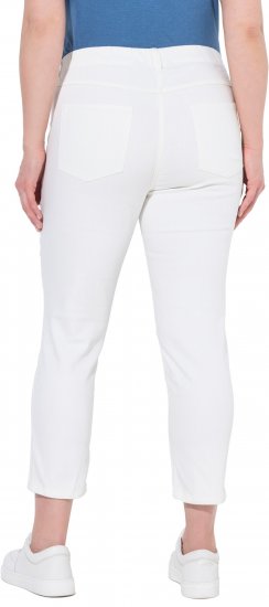 Ulla Popken Cropped Jeggings Snow White - Jeansy & Spodnie w Dużych Rozmiarach – Plus Size - 