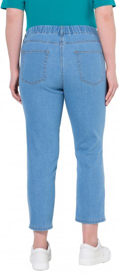 Ulla Popken Cropped Jeggings Light Blue Denim - Jeansy & Spodnie w Dużych Rozmiarach – Plus Size - 