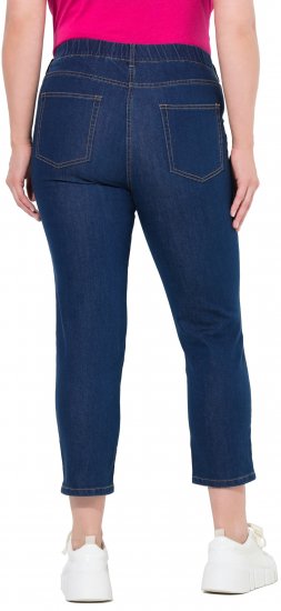 Ulla Popken Cropped Jeggings Blue Denim - Jeansy & Spodnie w Dużych Rozmiarach – Plus Size - 