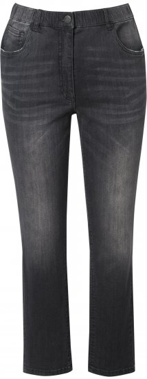 Ulla Popken Vintage Wash Stretch Fit Jeans Black - Jeansy & Spodnie w Dużych Rozmiarach – Plus Size - 