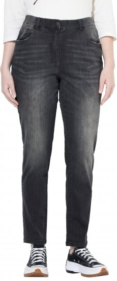 Ulla Popken Vintage Wash Stretch Fit Jeans Black - Jeansy & Spodnie w Dużych Rozmiarach – Plus Size - 