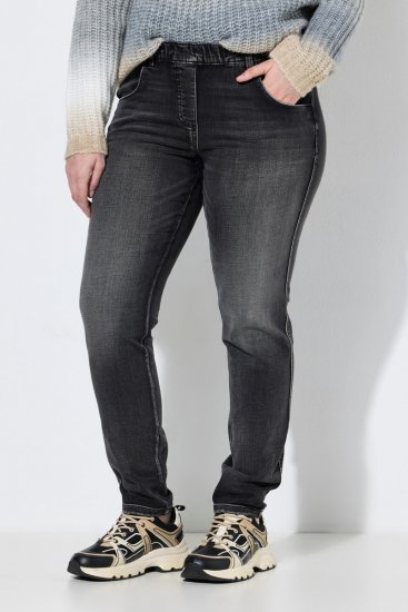 Ulla Popken Vintage Wash Jeggings Black - Legginsy - Legginsy w dużych rozmiarach