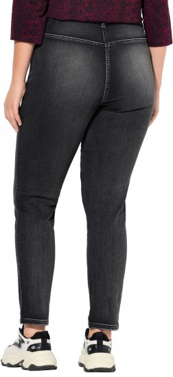 Ulla Popken Vintage Wash Jeggings Black - Jeansy & Spodnie w Dużych Rozmiarach – Plus Size - 