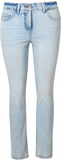 Ulla Popken Slim Leg Stretch Fit Jeans Light Blue Denim - Jeansy & Spodnie w Dużych Rozmiarach – Plus Size - 