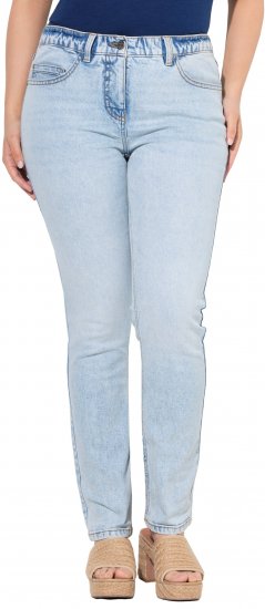 Ulla Popken Slim Leg Stretch Fit Jeans Light Blue Denim - Jeansy & Spodnie w Dużych Rozmiarach – Plus Size - 