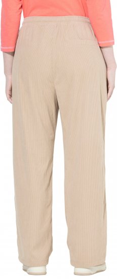 Ulla Popken Corduroy Elastic Waist Pants Brown - Jeansy & Spodnie w Dużych Rozmiarach – Plus Size - 