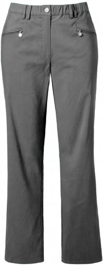 Ulla Popken Thermal Stretch Fit Mony Pants Graphite Grey - Jeansy & Spodnie w Dużych Rozmiarach – Plus Size - 