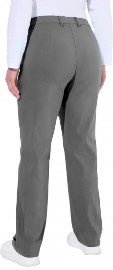 Ulla Popken Thermal Stretch Fit Mony Pants Graphite Grey - Jeansy & Spodnie w Dużych Rozmiarach – Plus Size - 