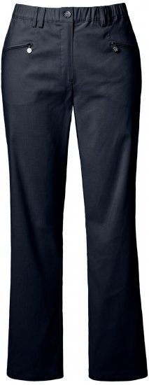 Ulla Popken Thermal Stretch Fit Mony Pants Navy Blue - Jeansy & Spodnie w Dużych Rozmiarach – Plus Size - 