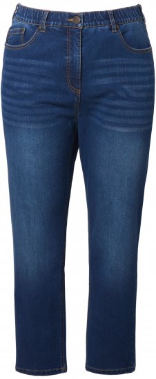 Ulla Popken Stretch Fit Mom Jeans Blue Denim - Jeansy & Spodnie w Dużych Rozmiarach – Plus Size - 