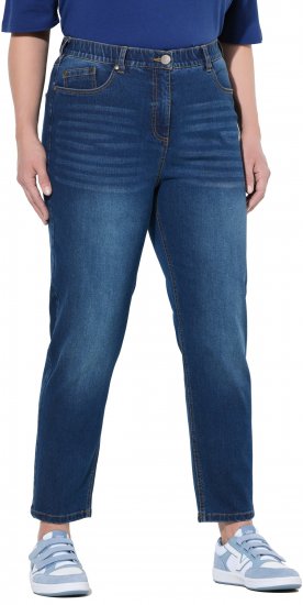 Ulla Popken Stretch Fit Mom Jeans Blue Denim - Jeansy & Spodnie w Dużych Rozmiarach – Plus Size - 