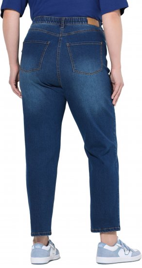 Ulla Popken Stretch Fit Mom Jeans Blue Denim - Jeansy & Spodnie w Dużych Rozmiarach – Plus Size - 