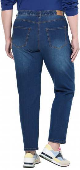 Ulla Popken Stretch Fit Boyfriend Jeans Blue - Jeansy & Spodnie w Dużych Rozmiarach – Plus Size - 