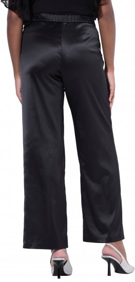 Ulla Popken Rhinestone Detail Comfort Waist Pants Black - Jeansy & Spodnie w Dużych Rozmiarach – Plus Size - 