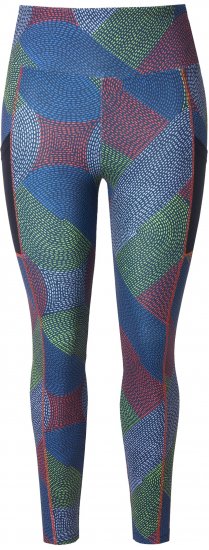 Ulla Popken Quick Drying Stitch Print Performance Leggings Grey - Jeansy & Spodnie w Dużych Rozmiarach – Plus Size - 