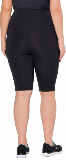 Ulla Popken Quick Drying Performance Shorts Black - Jeansy & Spodnie w Dużych Rozmiarach – Plus Size - 
