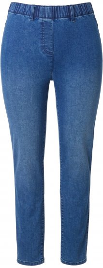 Ulla Popken Denim Jeggings Blue Denim - Jeansy & Spodnie w Dużych Rozmiarach – Plus Size - 