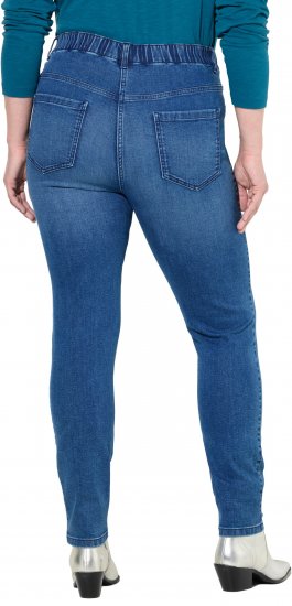 Ulla Popken Denim Jeggings Blue Denim - Jeansy & Spodnie w Dużych Rozmiarach – Plus Size - 