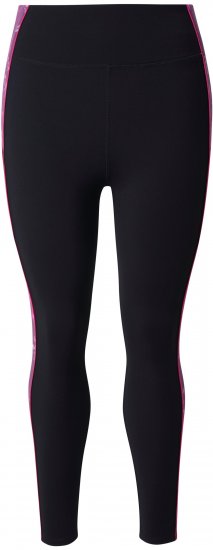 Ulla Popken Quick Drying Botanical Print Sport Leggings Black - Jeansy & Spodnie w Dużych Rozmiarach – Plus Size - 