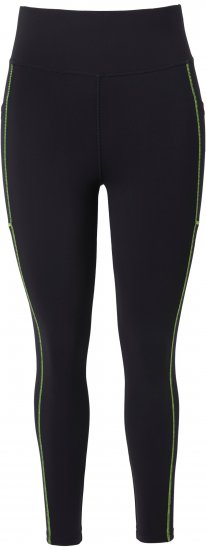 Ulla Popken Neon Seam Quick Drying Performance Leggings Black - Jeansy & Spodnie w Dużych Rozmiarach – Plus Size - 